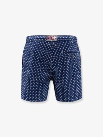 MC2 Saint Barth Mens Swim Shorts Blue Recycled Nylon