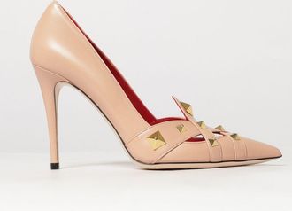 Valentino Garavani D&eacute;collet&eacute; in nappa con borchie e tacco a spillo alto