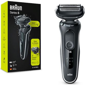 Braun Rasoio Elettrico Series 5 51-w1000s Trimmer 3 Lame Flessibili Nero
