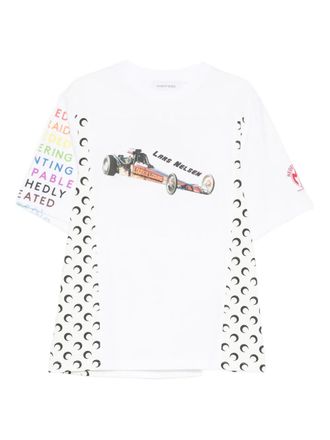 Marine Serre T-shirt met autoprint - Wit