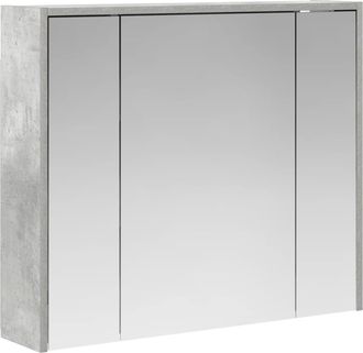 vidaXL Armario Con Espejo De Ba&ntilde;o Gris Concreto 73,5 X 16 X 62,5 Cm Vidaxl