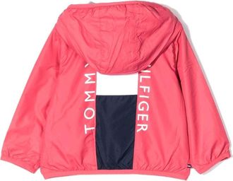 Tommy Hilfiger Colorblock Recycled Polyester Jacket - Red