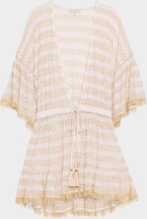 Ramy Brook Jewel Striped Knit Coverup Dress