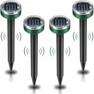 OEM Repelente Ultras&oacute;nico Solar Para Ratas, 4 Unidades, Repelente De Roedores, Resistente Al Agua Ip65, Repelente Para Ratas De Jard&iacute;n