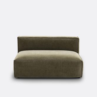 La Redoute Interieurs Modulaire zitbank in geribd vintage fluweel, Seven