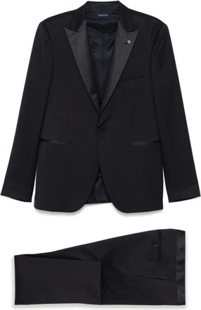 Tagliatore Heren, Pakken, Blauw, Maat: 4XL Zijde