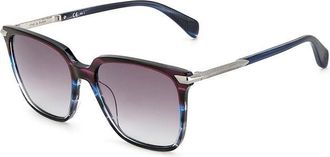 Rag & Bone RNB1066/S V43/9O Womens Sunglasses Blue Size 55