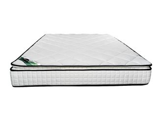 VENTE-UNIQUE.COM Colch&oacute;n cl&aacute;sico tela blanco