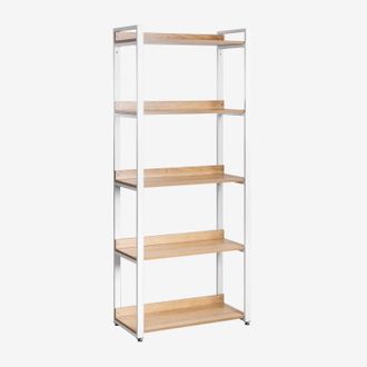 Sklum Estanter&iacute;a En Acero Y Madera Ariaster Sklum