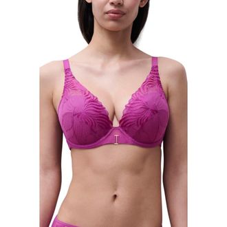 Chantelle Legend Underwire Plunge T-Shirt Bra in Fancy Orchid at Nordstrom, Size 34E