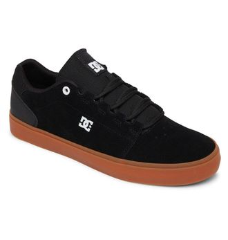 DC Sneaker DC SHOES Hyde, Herren, Gr. 10,5 (44), schwarz (schwarz, gum), Obermaterial: Leder / Futter: Textil / Aussensohle: Gummi, Schuhe Sneaker