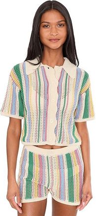 Blank NYC Over The Rainbow Sweater Shirt Womens Clothing : XS, Polyester