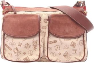 Loewe Pre-owned Canvas Shoulder Bag - Dames - Vintage Schoudertas - Veelkleurig - ONE Size - Leer - Vintage