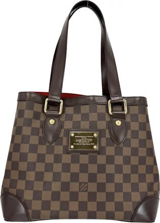 Louis Vuitton Brown Damier Canvas Handbag Tote Bag (Pre-Owned)