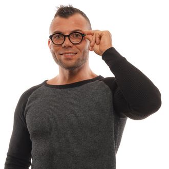 Ermenegildo Zegna Couture Ronde Acetaat Brillen