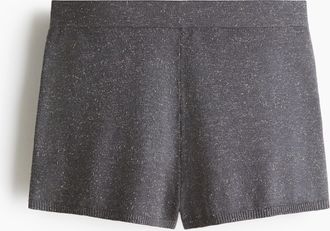 H&M Shorts aus Feinstrick - Grau