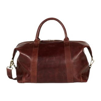 Howard London Weekend Bag Steven - Heren - Weekendtassen - Bruin - ONE Size - Leer - Tassen
