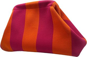 Generic Women Small Crochet Handbag Contrast Color Knitting Dumpling Clutch Casual Colorblock Bag Summer Beach Bag (style 11)