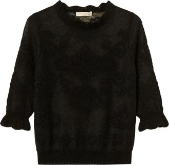 Twinset Twin-set Truien - Dames - Ronde hals truien - Zwart - XS - Truien & Vesten