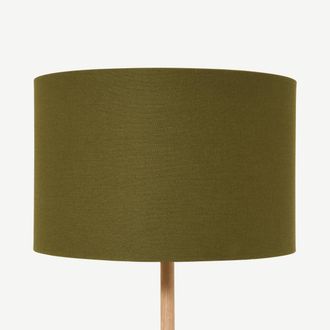 MADE.COM Emblyn Textured Shade, 45cm, Tonal Green