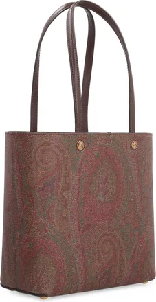 Etro Womens Tote Bag Essential Jacquard Arnica Pvc