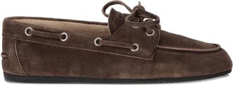 Miu Miu Mocassini in pelle scamosciata - Marrone