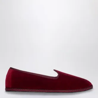 Vibi Venezia Friulane in burgundy velvet