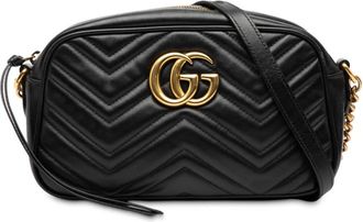 Gucci Pre-owned Gucci Small GG Marmont Matelasse Calfskin Crossbody Ladies WD04ZAZL3FGQV9JE