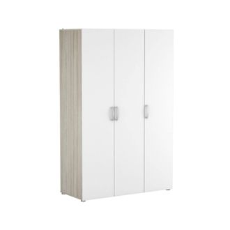 Dmora Gran Armario Dania, Muebles De Dormitorio, Vestidor, Armario De Ropa, 119x51 H185 Cm, Roble Y Blanco Mate - Dmora