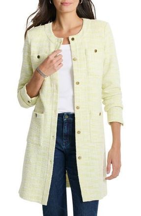 Nic+Zoe Textured Tunic Jacket in Green Mix at Nordstrom Rack, Size X-Small