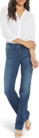 NYDJ Marilyn Stretch Straight Leg Jeans in Saybrook at Nordstrom, Size 2P