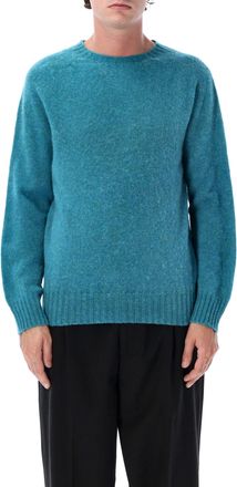 Howlin Soft Textured Crewneck Shetland Wool Sweater