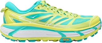Hoka One One Gedempte Sneakers met Quicklace Sluiting - Heren - Hardloopschoenen - Groen - 37 1/2 EU - Fitness