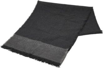 Fendi Pre-owned Scarves, female, Gray, Size: ONE SIZE Pre-owned Wool Scarf