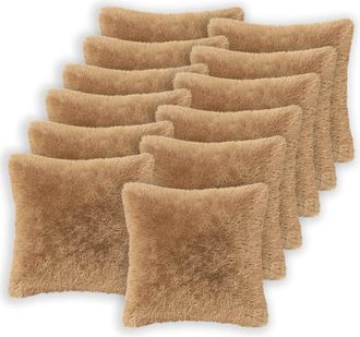 vidaXL Funda De Almohada 12 Pcs Heerlen Topo 45 X 45 Cm Fleece Pv Vidaxl