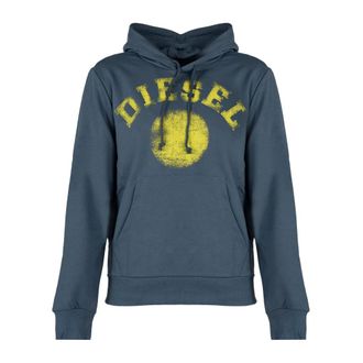 Diesel Ginn Hood - - Sweatshirts & Hoodies - Uomo - Blu - M