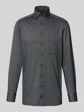 Olymp Modern Fit Business-Hemd mit Kentkragen in Silber, Gr&ouml;&szlig;e 40