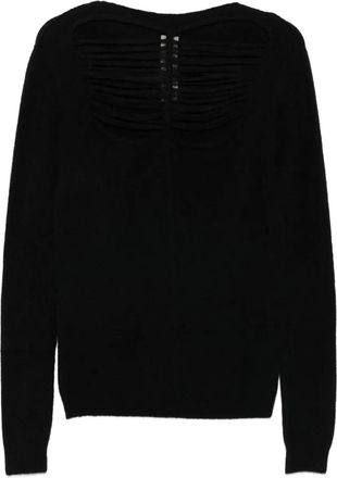 Rick Owens Maglione con effetto vissuto - Nero