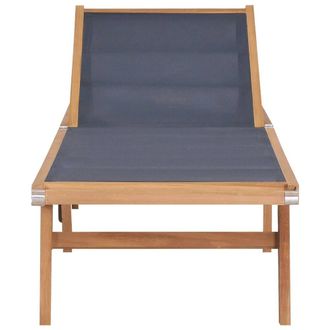 Berkfield Home Beautiful Folding Sun Loungers with Wheels 2 pcs Solid Teak & T in Brown