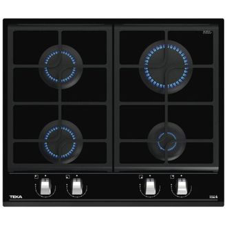 Teka Gzc 64300 Xba Bk Negro - Encimera De Gas 4 Zonas Coccion Ancho 60 Cm