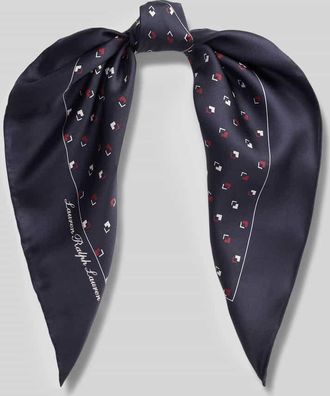 Lauren Ralph Lauren Tuch aus reiner Seide in Dunkelblau, Gr&ouml;&szlig;e 1