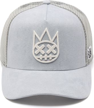 Cult of Individuality Logo Mesh Back Trucker Hat In Grey