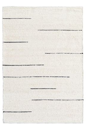 AFK Living Alfombra de algod&oacute;n reciclado tejida a mano beige 160 x 230 cm