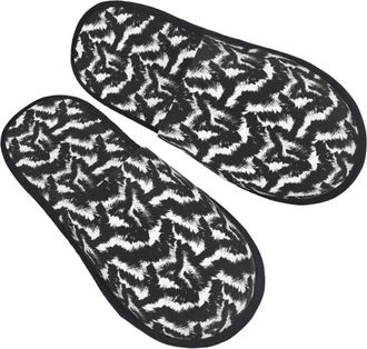 Generic Abstract Brush Strokes Unisex Shoes Fuzzy Slippers Breathable House Slippers For Indoor Outdoor Winter M