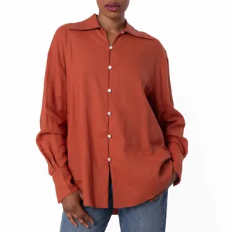 Bally Long-Sleeved Relaxed Linen-Blend Shirt