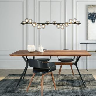 Kare Design L&aacute;mpara colgante de acero negro 155 cm
