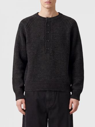 Our Legacy Crewneck Jumper in Pure Merino Wool with Button Details