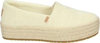 Toms Toms, Schoenen, Dames, Beige, 39 EU, Linnen, Beige Instappers Valencia Model