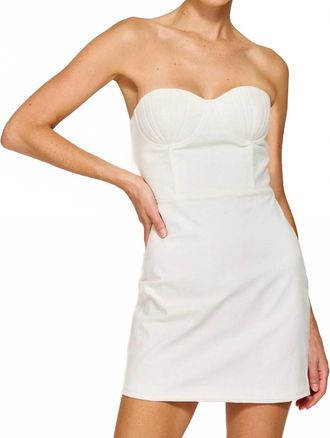 Line & Dot Fable Mini Dress In White