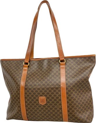 Celine Brown Pvc Tote Bag (Pre-Owned)